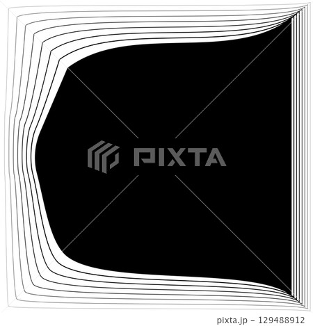 Square frame emblem blend line gradient for banner, badges, flyer 129488912