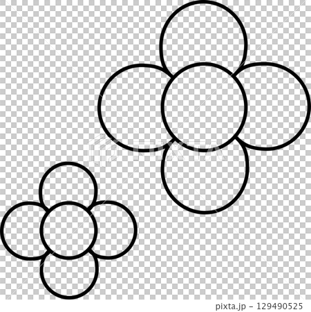 Round flower 129490525