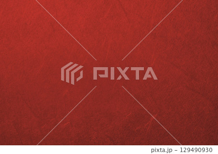 赤色の和紙の背景 赤色の和紙の背景 129490930