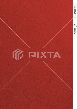 赤色の和紙の背景 129490949