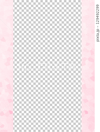 Gentle pink cherry blossom background illustration with a simple Japanese paper pattern. Vertical and horizontal lines. Flyer background material. Gentle pink cherry blossom background illustration with a simple Japanese paper pattern. Vertical and horizontal lines. Flyer background material. 129492299