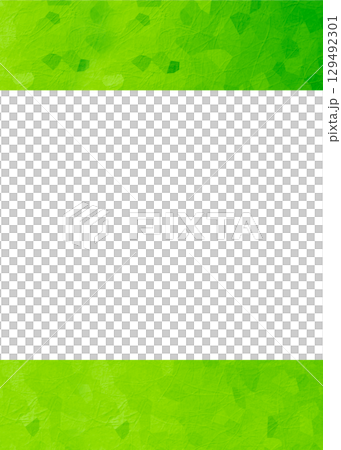 Fresh green simple Japanese paper pattern frame background illustration, vertical lines, flyer background material, Japan 129492301