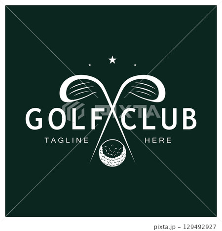 Golf ball logo, Golf design stick logo, logo for professional golf team, golf club, tournament, golf store business, golf course, event Golf ball logo, Golf design stick logo, logo for professional golf team, golf club, tournament, golf store business, golf course, event 129492927