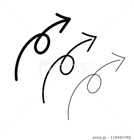 くるくる矢印のアイコン 129493798