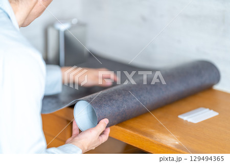 リフォーム　DIY　印刷化粧フィルム施工　ダイノックシート 129494365