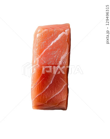 Fresh raw salmon fillet isolated on transparency background Fresh raw salmon fillet isolated on transparency background 129496315