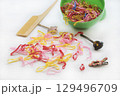 plastic band, comb and hairpin beauty of hairs girl  129496709