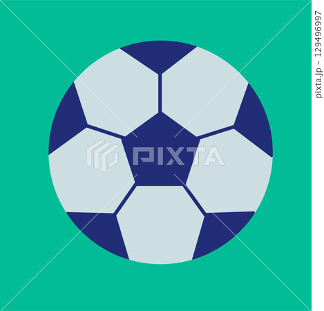 Classic Soccer Ball Vector Illustration 129496997