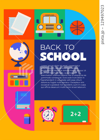 Bright Back To School Supplies 129497023