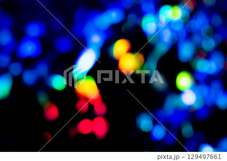 ブルー系キラキラ背景素材 (写真素材) ブルー系キラキラ背景素材 (写真素材) 129497661