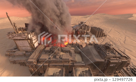 攻撃される基地 攻撃される基地 129497726