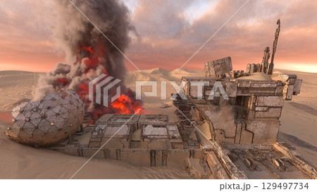 攻撃される基地 129497734