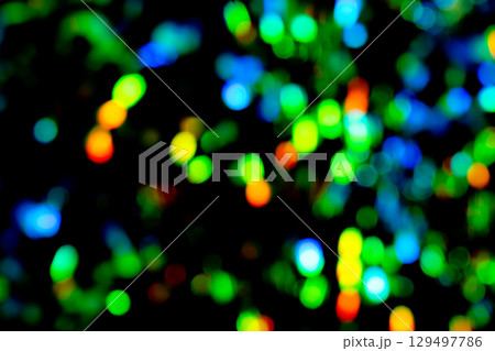 グリーン系キラキラ背景素材　(写真素材) 129497786