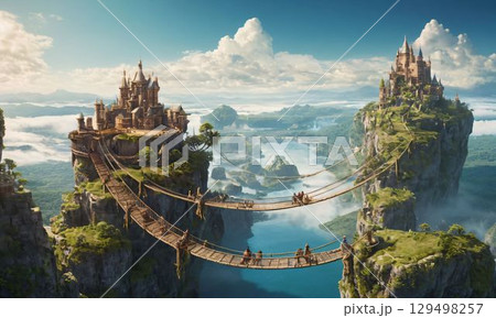 川に映るサグラダファミリア 川に映るサグラダファミリア 129498257