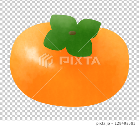 Illustration of delicious persimmon 129498383
