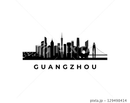Vector Guangzhou skyline.  129498414