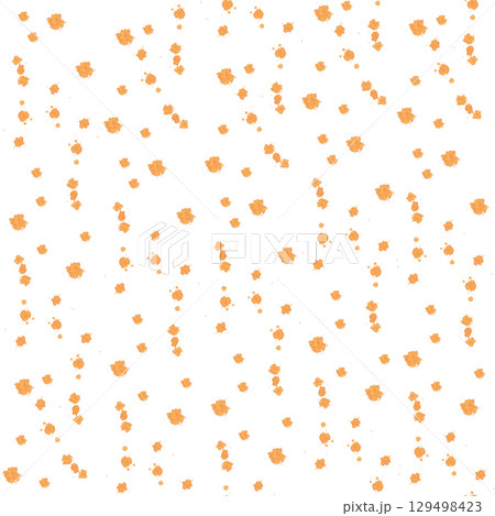 Seamless pattern with orange splashes-spots. Watercolor illustration for background and additional design, printing on fabric, textiles. Seamless pattern with orange splashes-spots. Watercolor illustration for background and additional design, printing on fabric, textiles. 129498423