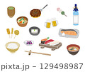 日本食イラストセット 129498987