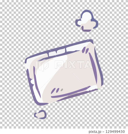 帶有蒸氣的一次性暖手寶插圖 129499430