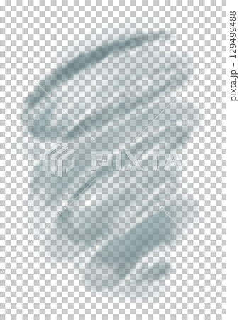 台風の竜巻のようなグレーの水彩テクスチャイラスト 129499488