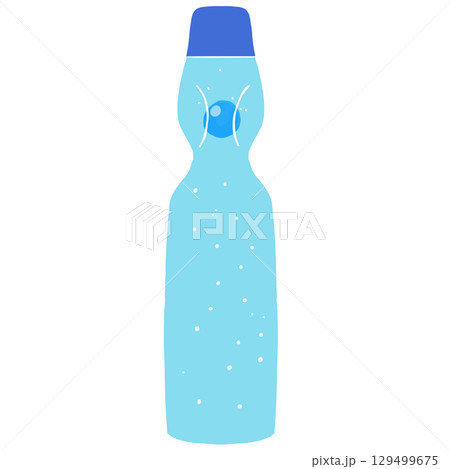 ラムネ瓶の夏イラスト素材 ラムネ瓶の夏イラスト素材 129499675