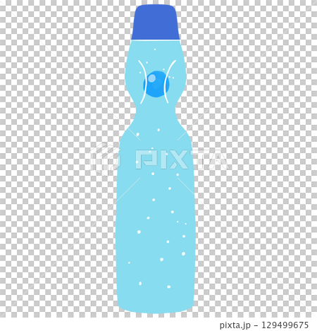 Ramune bottle summer illustration material Ramune bottle summer illustration material 129499675