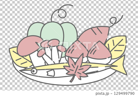 秋季風味拼盤（地瓜、蘑菇、魚） 129499790