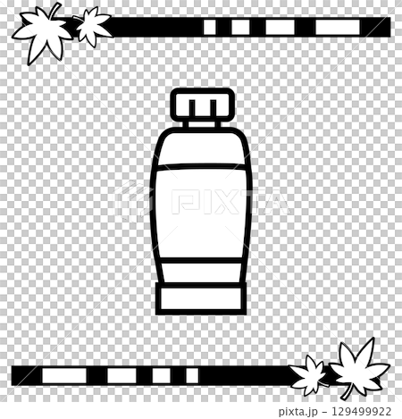 シンプルな絵の具チューブのイラスト 129499922