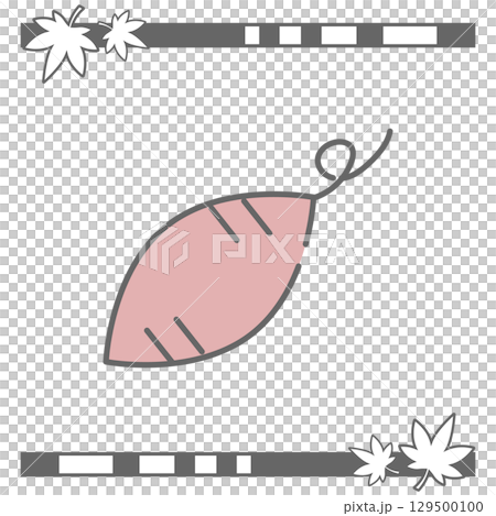 暗粉紅紅薯插畫 129500100