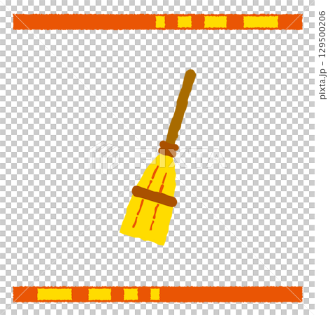 シンプルなほうきのイラスト 129500206