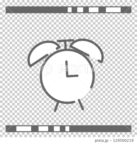 簡單的鬧鐘圖示說明 129500219