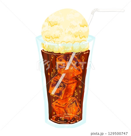 おいしいコーラフロート 129500747