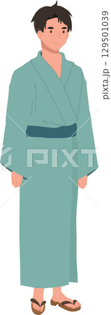 asian male in yukata japanese summer kimono traditional festival cultural clothing asian male in yukata japanese summer kimono traditional festival cultural clothing 129501039