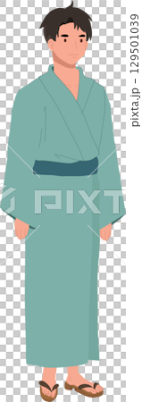 asian male in yukata japanese summer kimono traditional festival cultural clothing asian male in yukata japanese summer kimono traditional festival cultural clothing 129501039