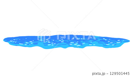 海のラフなイラスト 129501445