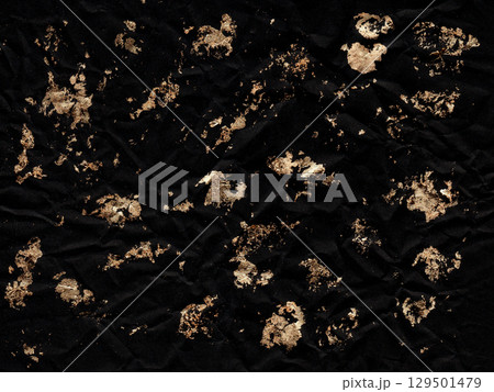 Luxury black background with golden foil texture and grunge details. Perfect for elegant design, fashion Luxury black background with golden foil texture and grunge details. Perfect for elegant design, fashion 129501479