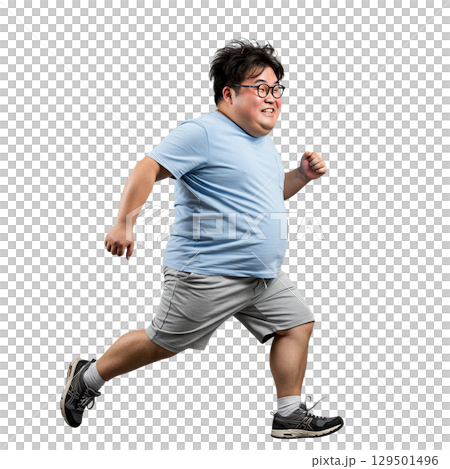 運動する男性 129501496