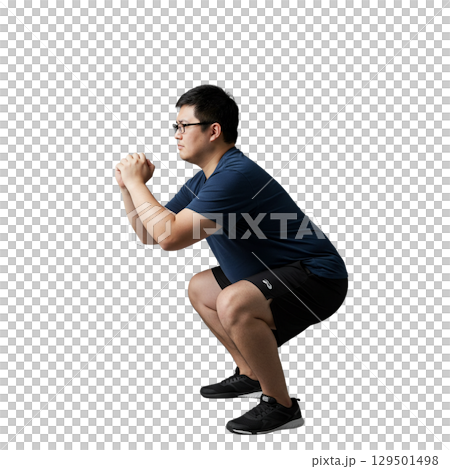 運動する男性 129501498