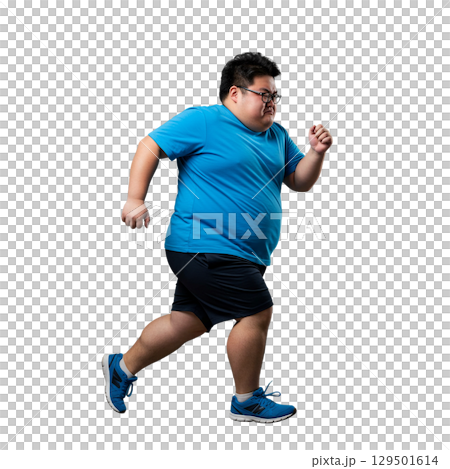 ランニングする男性 129501614