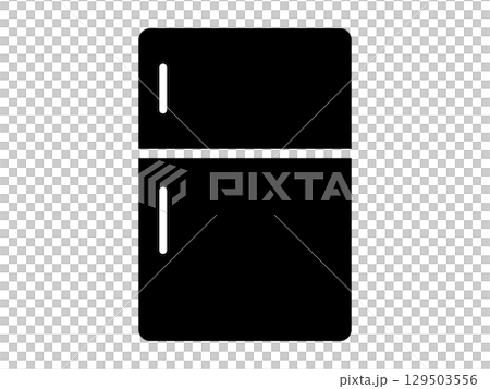 冷蔵庫のアイコン　モノトーン 129503556