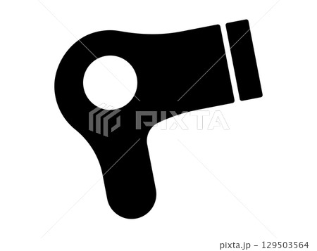 ドライヤーのアイコン　モノトーン 129503564