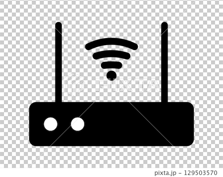 Wi-Fi路由器圖示單調 129503570