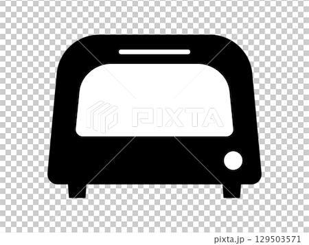 オーブントースターのアイコン　モノトーン 129503571