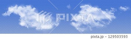 Realistic white cloud formations Realistic white cloud formations 129503593