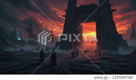 冥界のイメージイラストのイラスト素材 [129504780] - PIXTA