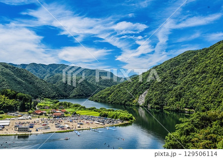 江の川カヌーの郷の絶景　2025高校総体の暑い日 129506114