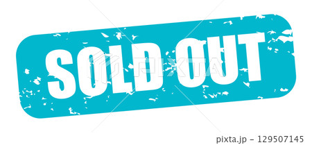 SOLD OUT アイコン イラスト シンプル ベクター素材 ターコイズブルー SOLD OUT アイコン イラスト シンプル ベクター素材 ターコイズブルー 129507145
