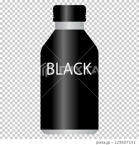 ブラックの缶コーヒーのイラスト 129507151