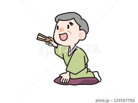 扇子で指す噺家 129507788