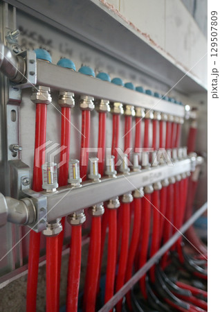 Distributor of central heating. 129507809